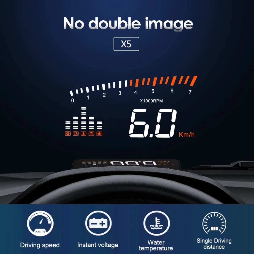 Hud Headup Display Carstyling Hud Display Overspeed Warning