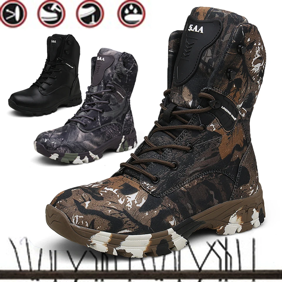 

Dragon captain men's hiking boots, outdoor waterproof hunting boots, camouflage boots, hiking shoes, plus velvet warm boots