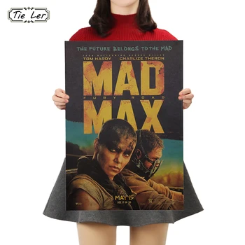 

TIE LER 1PC Classic Movie Kraft Paper Poster Vintage Poster Wall Stickers For Living Room Home Decoration 50x35cm