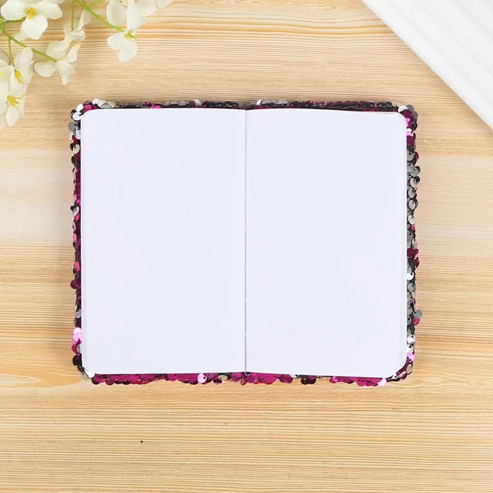 

Alphabet Pattern Sequins A6 Notebook Notepad Stationery School Supplies