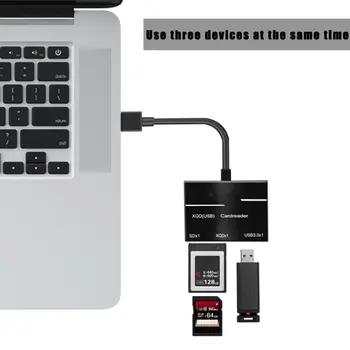 

USB USB 3.0 XQD/SD Card Reader Hub Adapter Superspeed Flash Memory Card Read/Write Reader Connector for Sony G Series for OS