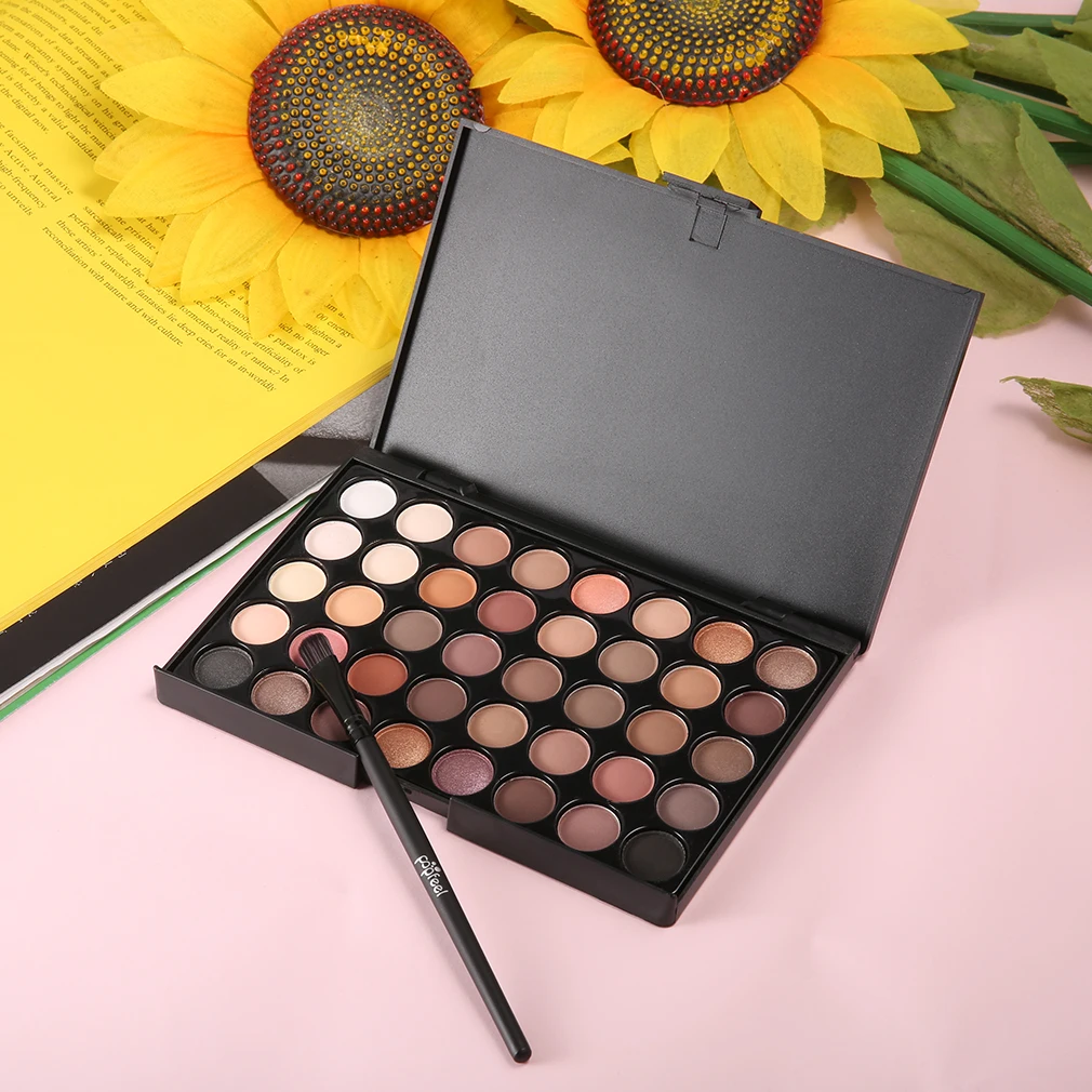 40 Colors Set Women Facial Cosmetic Makeup Eyeshadow Palette Personal Eye Shadow Cosmetic Tools With Brush top quality