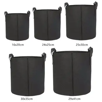 

Potato Strawberry Planting Growing Bag 3/5/7 Gallons Multi-mouth Container Bags Grow Planter Pouch Root Bonsai Plant Pot