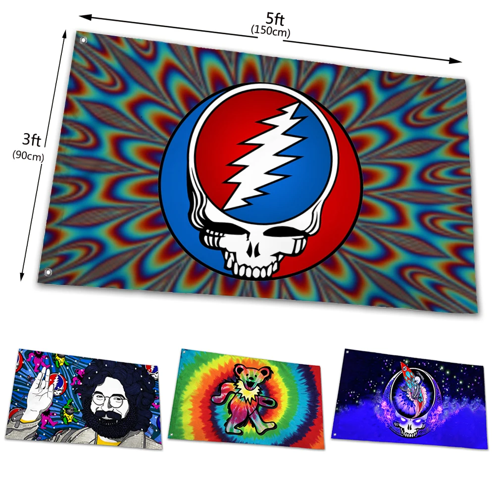 Grateful Dead Garden Flag House flag Grateful Dead Garden Flag House flag