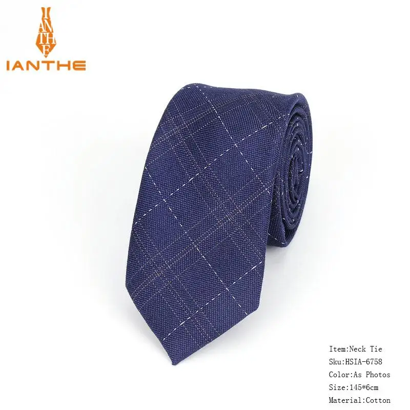 Брендовые новые мужские Модные Цветные клетчатые винтажные мужские галстуки на шею для взрослых мужские повседневные Свадебные галстук галстуки для жениха - Цвет: Photo Color