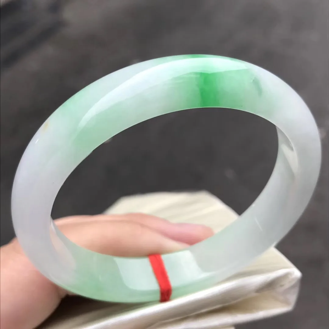 

Pure Natural Bangles Original Ecological Pattern Light Purple Floating Flower Ice Kind 5A Class Jade Bracelet Jewelry Accessorie