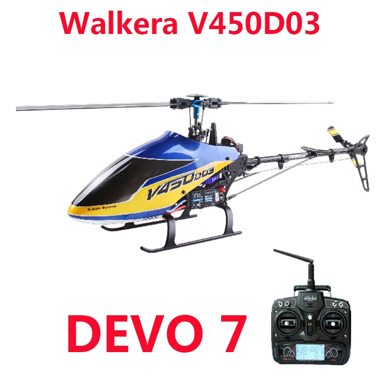 US $193.36 Walkera V450d03 3d Fly 6Axis Stabilization System Single Blade Professional 6ch Remote Control Rc Helicopter For Hobby Toys