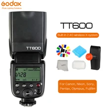 Godox TT600 TT600S 2,4G Беспроводная камера фотовспышка speedlight со встроенным триггером для Canon Nikon sony Pentax Olympus Fuji