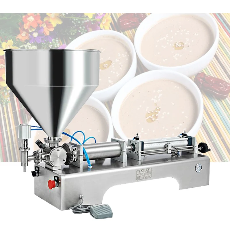

Pneumatic Single Head Paste Filling Machine Liquid Filling Machine Cream Nail Polish Sauce Jam Bottle Filler