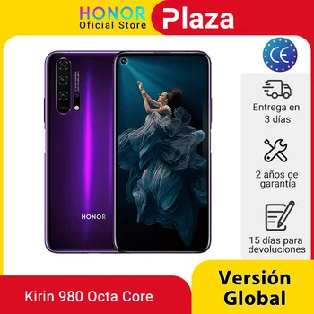 Перейти на Алиэкспресс и купить Глобальная версия HONOR 20 Pro смартфон 6,26 дюйм'8GB 256 ГБ Kirin 980 48MP камера мобильный телефон Android NFC