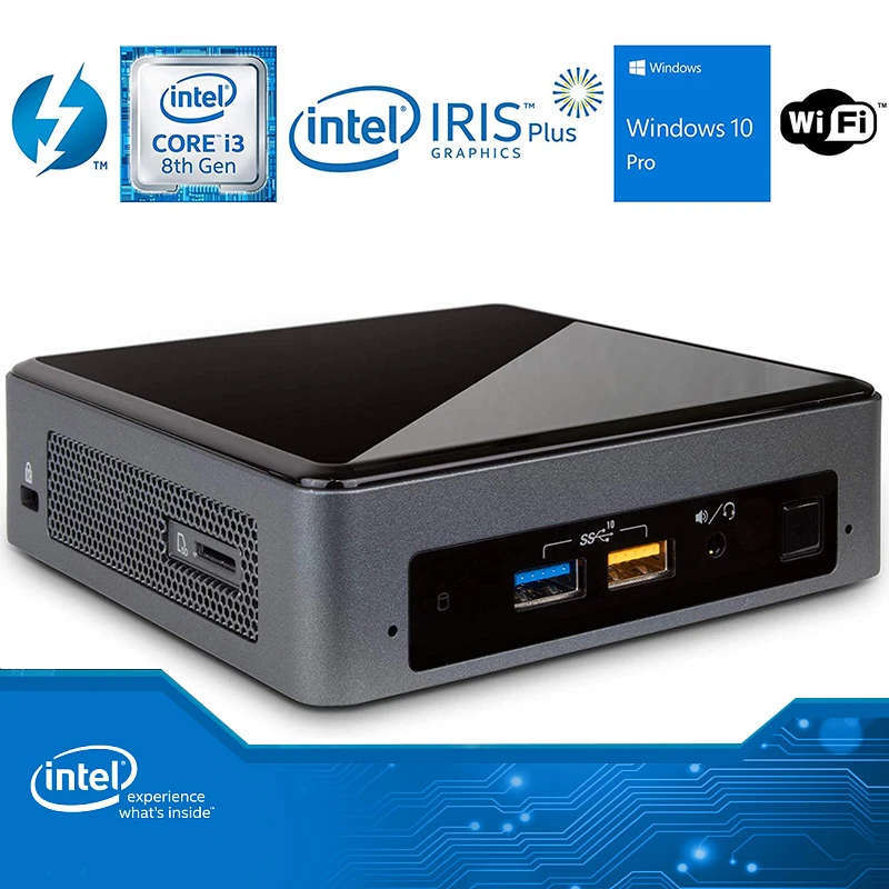 Mini ordenador de escritorio Intel NUC NUC8i3BEK, Mini PC de doble núcleo, i3 8109U, DDR4, M.2, SSD, 10 Pro, Wifi, Bluetooth, 4K, para juegos de oficina|Miniordenador| - AliExpress