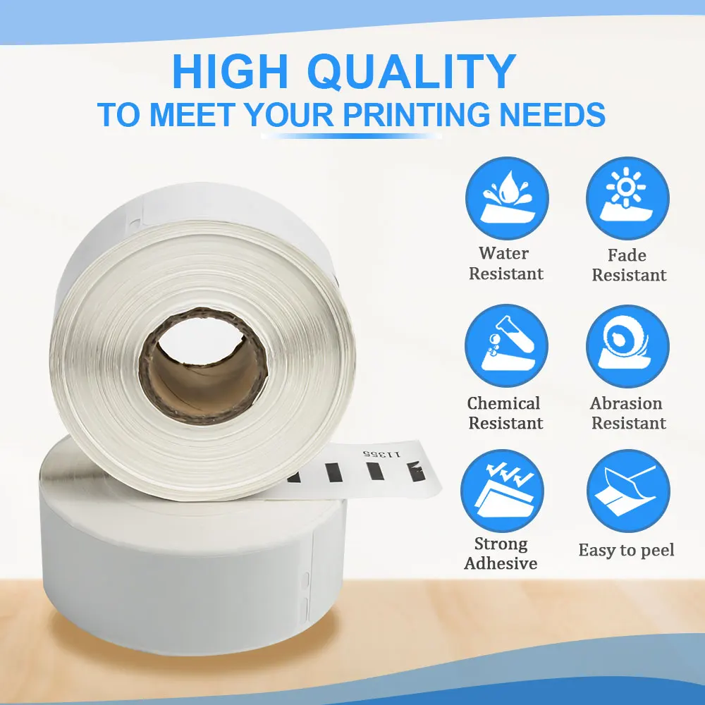 Labelwell 5 рулонов/1500 шт 30256 1 рулон/300 Этикетка 59 мм * 102 термальная бумага совместима с