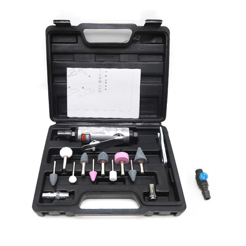 

Carry Case Speed Switch Intake Connector Wrenches Die Grinder Air Compressor Set