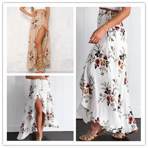 

Europe And America Retro Holiday European And American Style Irregular Lace-up Skirt