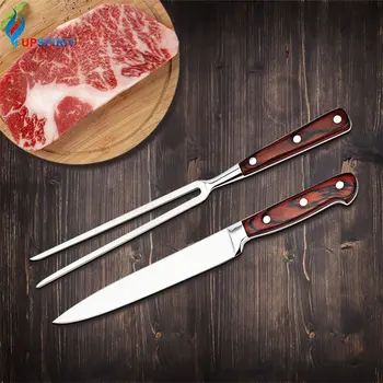 

Upspirit 2Pcs Steak Knife Fork Set Stainless Steel Fish Meat Slicing Cleaver Fruit Vegetable Slicer Cutter Chef Kitchen Knives