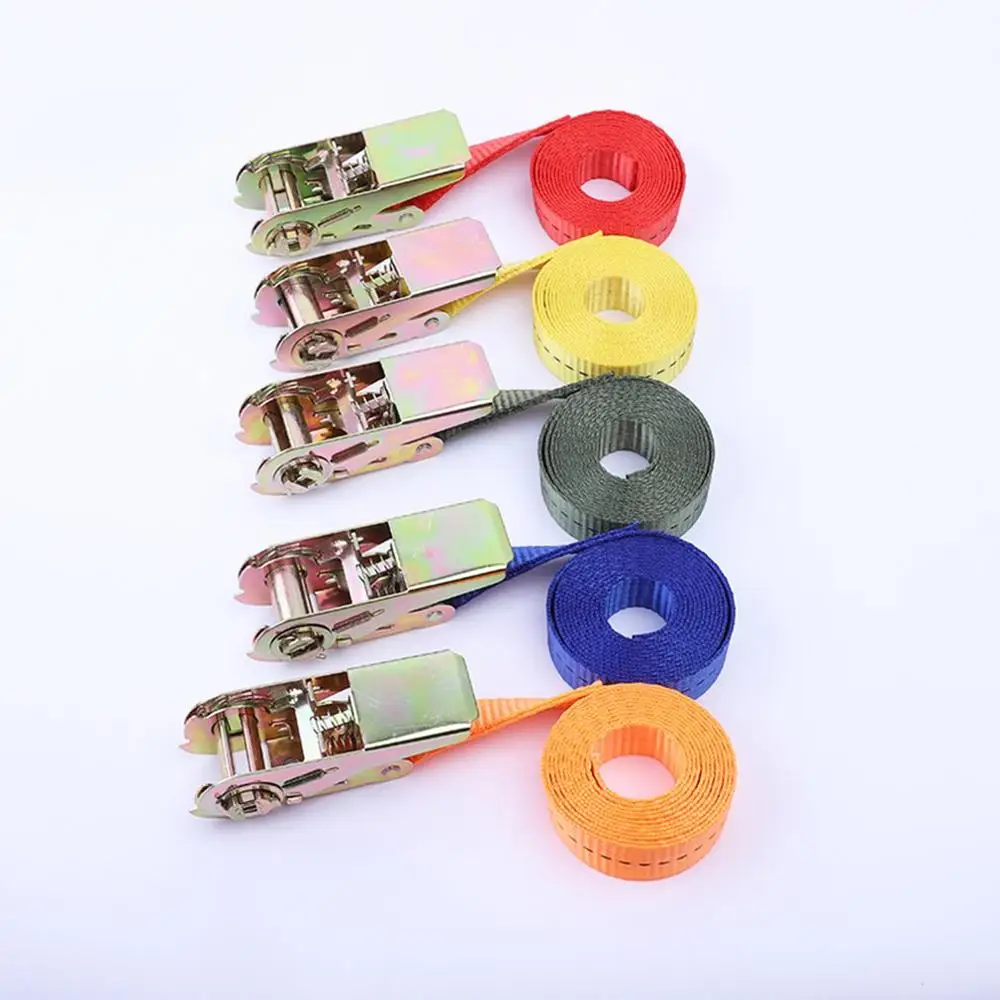 

6M Buckle Tie-Down Belt cargo straps for Car motorcycle bike With Metal Buckle Tow Rope Strong Ratchet Belt for Luggage Bag