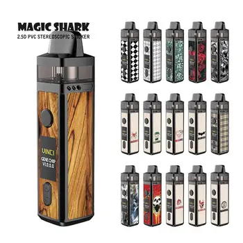 

Magic Shark Skull Aventager Wood Flower Stereo Sticker Film Case Cover for VOOPOO VINCI
