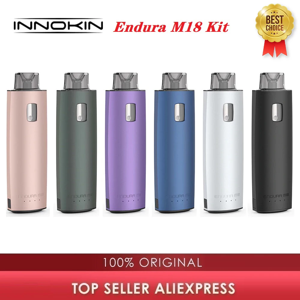 Оригинальный Innokin Endura M18 Pod Mod Kit 700 мА/ч Батарея &amp 4 мл Vape и 1.6ohm Нижняя Вертикальная