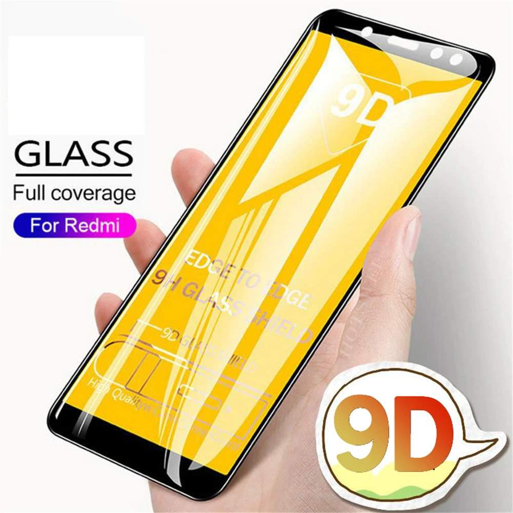 

9D Full Cover Edge Tempered Glass on for xiaomi Redmi Note 4X 6 5 pro Glass on Redmi 7A 6A 5A 4A 5 Plus Glass Screen Protector