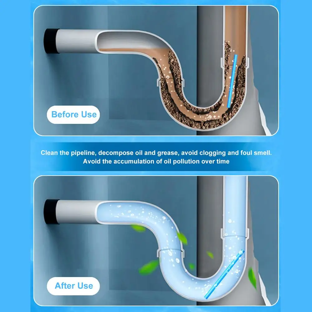 Bâtonnets de nettoyage de canalisations domestiques, 1 pièce