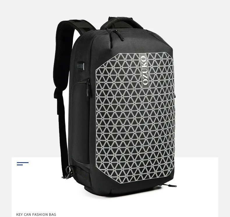 Рюкзак ozuko для мужчин, Противоугонный, водонепроницаемый, 15,6 дюймов, для ноутбука, мужской рюкзак, для путешествий, Подростковая сумка, обувь, сумка, мужская сумка, рюкзак mochila