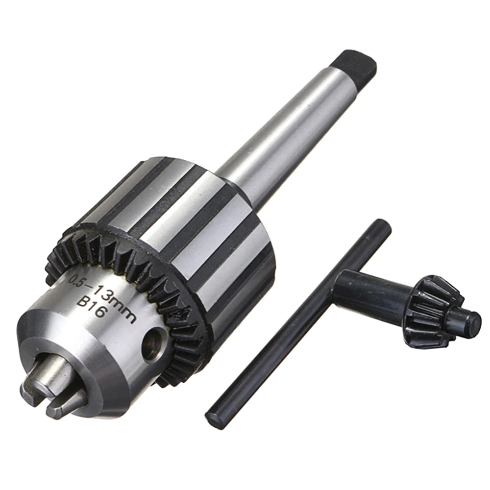 

Drill Chuck B16 Heavy Duty Key Drill Chuck 5/64" To 1/2" with 2mt Arbor Morse Taper Mt2 Shaft for Drill Presses Lathes Spindle