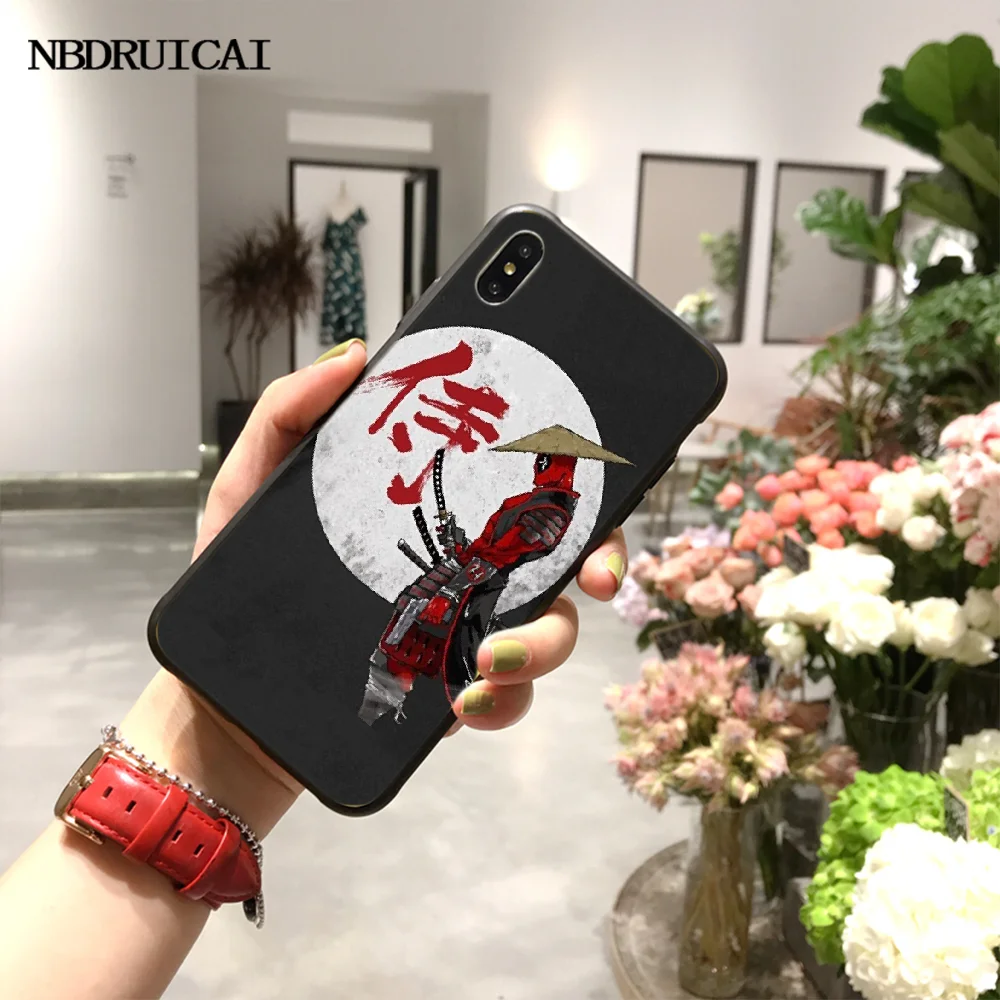 NBDRUICAI самурайский DIY Печатный чехол для телефона iPhone 11 pro XS MAX 8 7 6 6S Plus X 5S SE XR