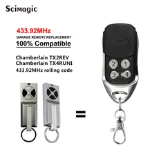 

1pcs Kamberlain TX2REV Chamberlain Liftmaster TX4RUNI Compatible Garage Remote Control 433MHz Top Quality