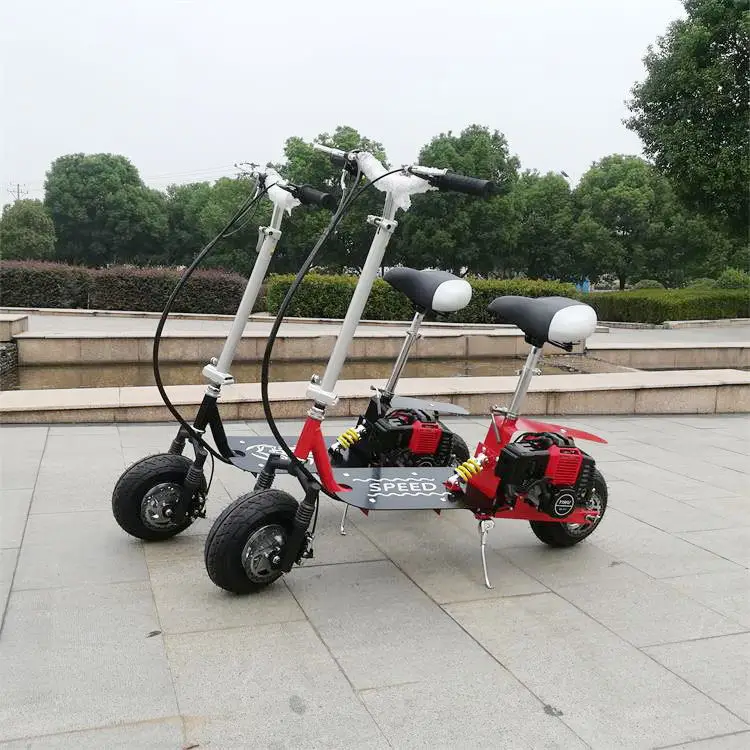 Petrol Powered Scooter Mini Walking Scooter Adult Small Wheel Two Stroke Gas
