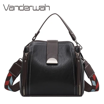 

Fashion Pu Leather Bucket Bag Double Strap Small Shoulder Bags for Women 2020 Purses and Handbags Luxury Designer Crossbody Bag