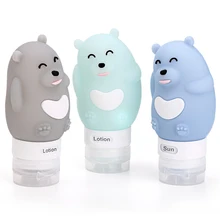 

Make-up water shampoo shower cream 80ML travel set bottle lotion dispensing bottle empty travel bottle super cute cartoon bear