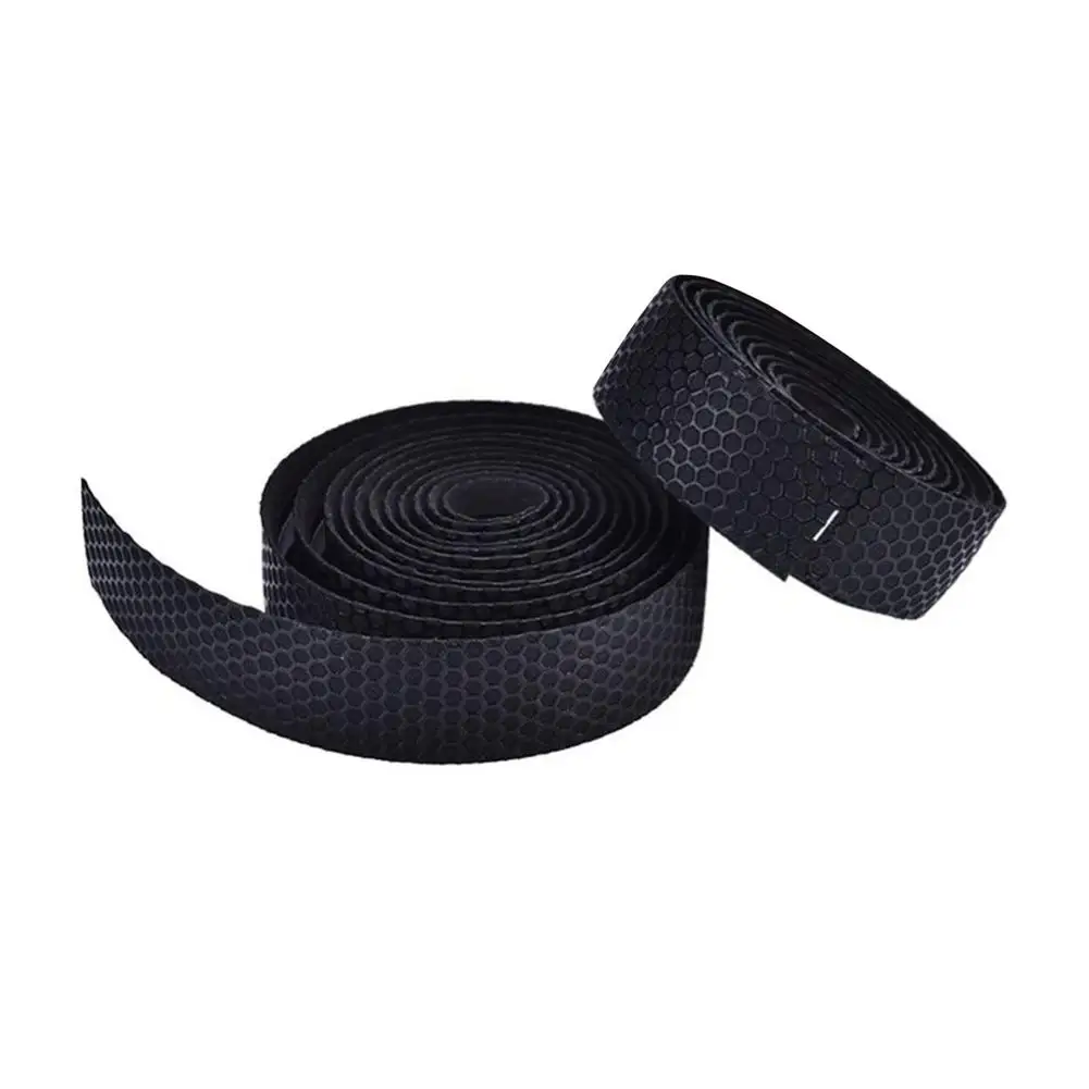 Mountain Road Bike Handlebar Tape Honeycomb Design Anti-Slip Silica Gel Shock Absorption Cycling Bar Tape Bicycle Accessories