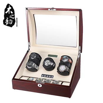 

Watch Winder Box Case Storage Shaker Display Automatic Wooden Five Motors 11 Slots Winder Rotation Holder Organizer Piano finish