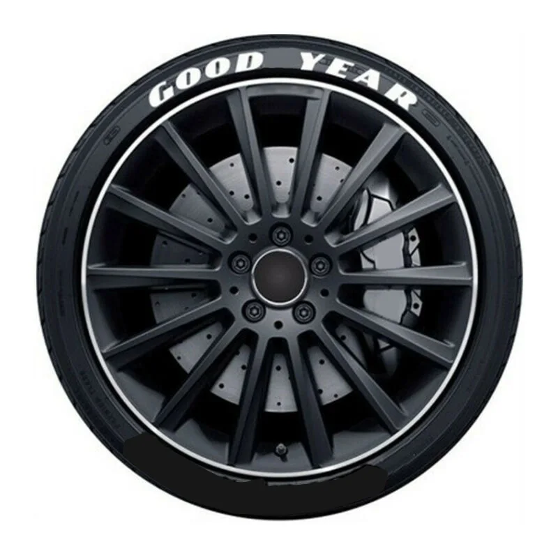 Гладкие Стикеры с надписями для шин, Аксессуары для экстерьера, комплект автомобильных колес 3D