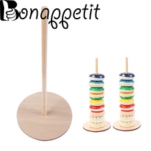 DIY пончики стенд пончик Настенный Дисплей Держатель для свадьбы День рождения украшение для детей для детского душа деревянный пончик стеллаж для хранения