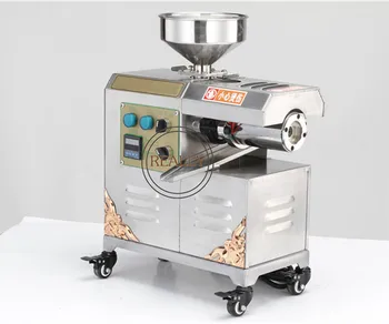 

Household stainless steel screw mini flax seed oil press machine olive black seed oil press machine