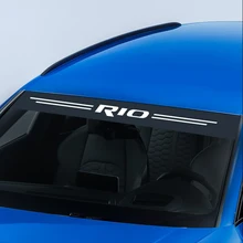 Для Kia Rio 3 4 K2 K3 X-Line автомобильные наклейки Солнцезащитный козырек авто лобовое стекло Передняя Задняя Защита от солнца ветровое стекло украшения Аксессуары