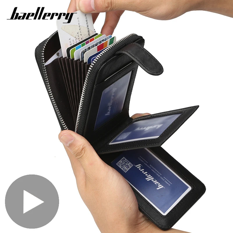 

Cardholder Women Men ID Credit Bank Business Card Holder Wallet Male Female Purse Case Cover For Document Bussiness Pack Cart