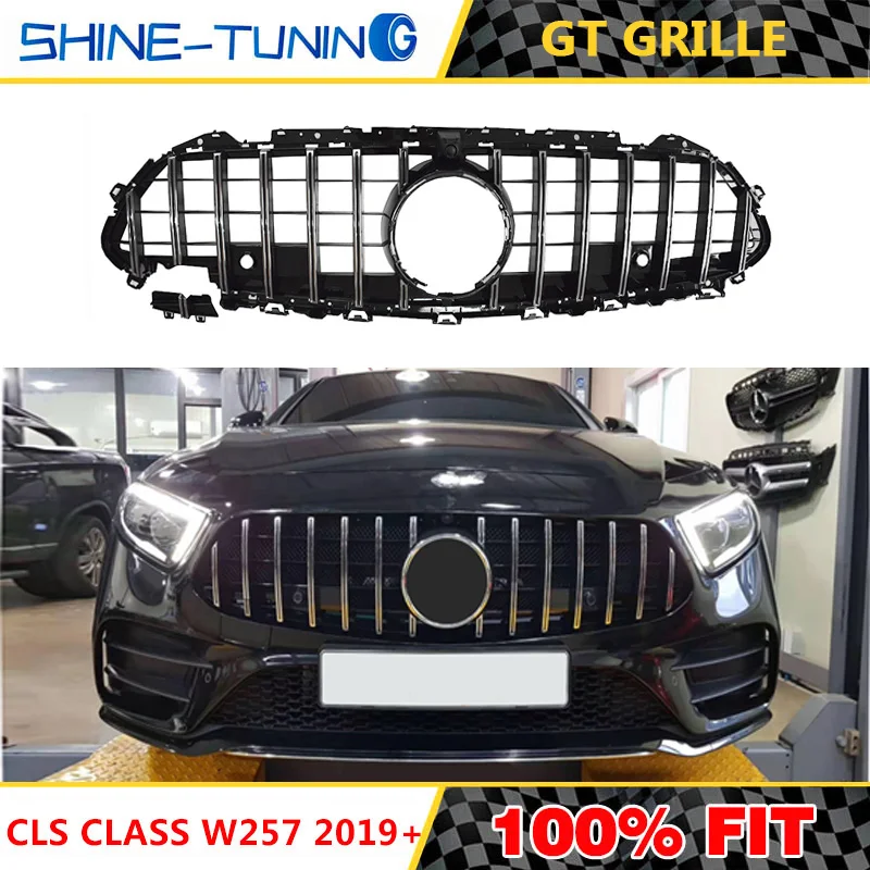 

CLS C257 GT grill AM-G Grill For CLS Class w257 Facelift Auto Front Grille 2019 CLS300 CLS350 CLS450 CLS500 4Matic