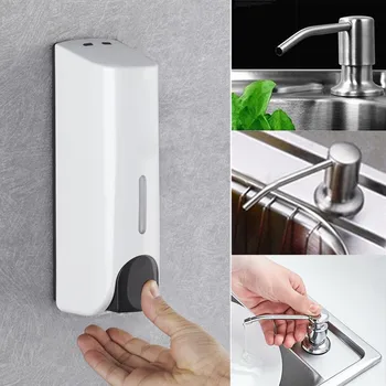 

350ML Wall Mount Washing Lotion Soap Shampoo Hand Sanitizer Dispenser Household cleaning protective item #C