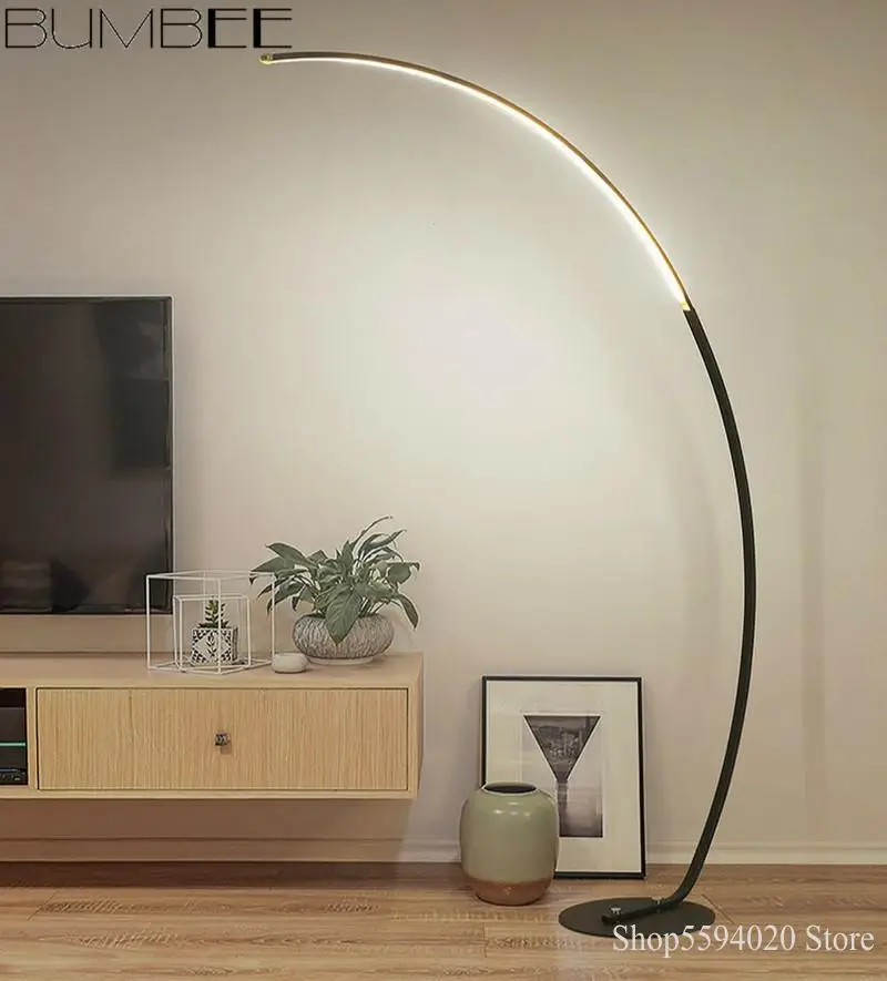 Nordic светодиодный рыболовный пол лампа Гостиная простой современный Lampada Da Terra