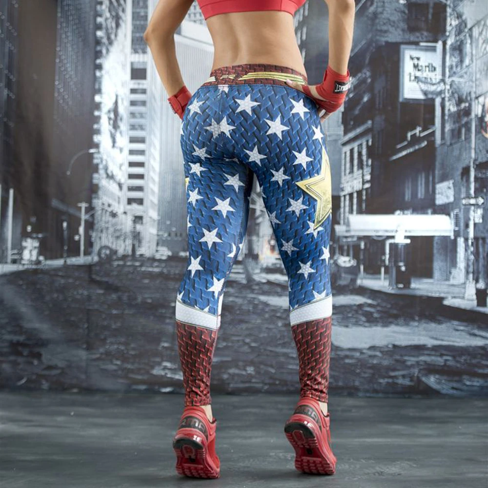 Sport Leggings Women Stars 3d Print 