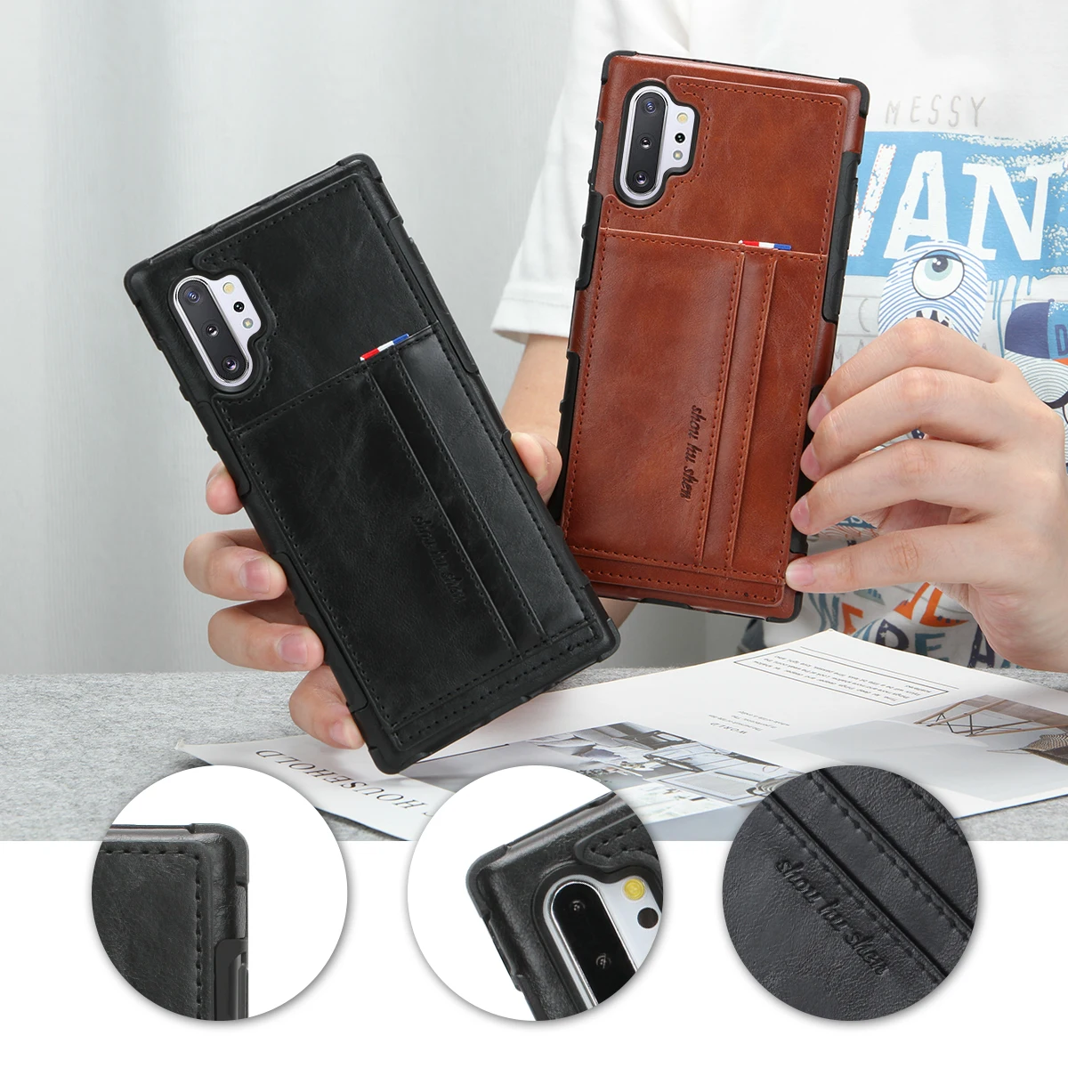 Кожаный флип-чехол для samsung a50 A70 A30 A20 A10 Note10 9 8 S8 S8P S9 S9P S10 S10P J4 J6 J8 Plus A520 A8 Магнитный
