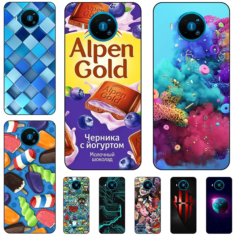 Cassa Del Telefono Per Nokia 8.3 5G Copertura Molle Del Silicone Del Fiore Coque Per Nokia 8.3 5G Dual Sim Caso Di Nokia 8.3 5G Tpu 6.81 Pollici
