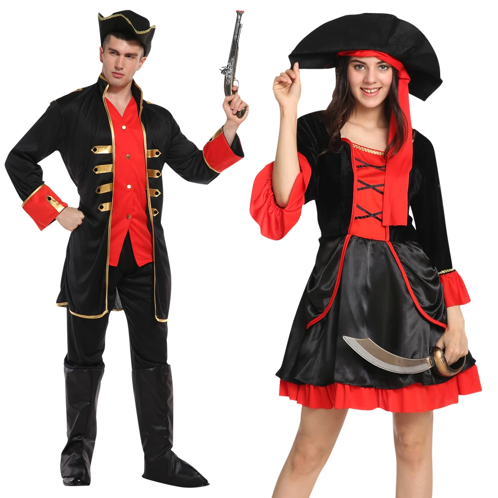 

woman Adult Hat Halloween Cosplay Pirates of the Caribbean dress up pirate captain pirate costume Anime
