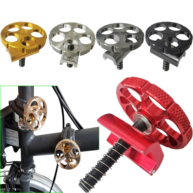 Clip Per Cerniera Rotonda Per Bicicletta Fibbia A C Per Bici Pieghevole Morsetto Per Cerniera Cava Ultraleggera Lega Di Alluminio Nero Argento Rosso O