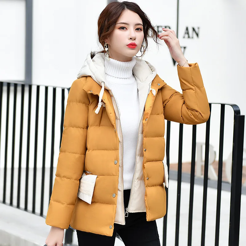 

2019 Winter New Xslg902-1 Korean-style Women's Fashion Western Style Slimming Cotton-padded Clothes Women's