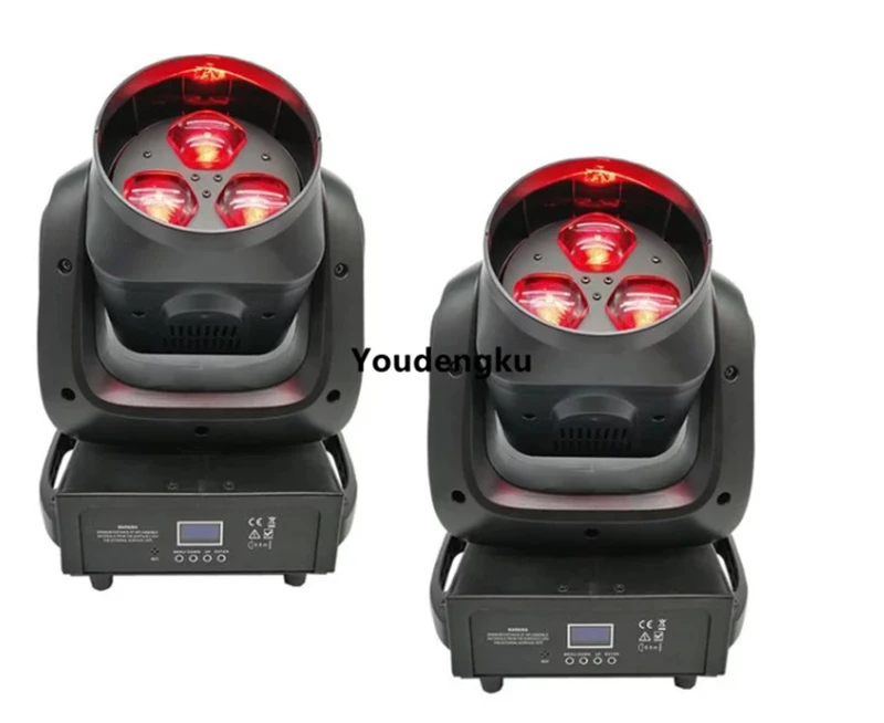 2 Pcs Led Wash Moving Zoom Beam 3X40W Led Dmx 4In1 Mini Lyre Bee Eye Moving Head Rgbw Led Zoom Light