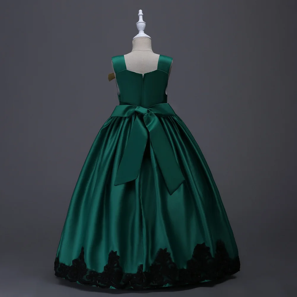 green gown for girls