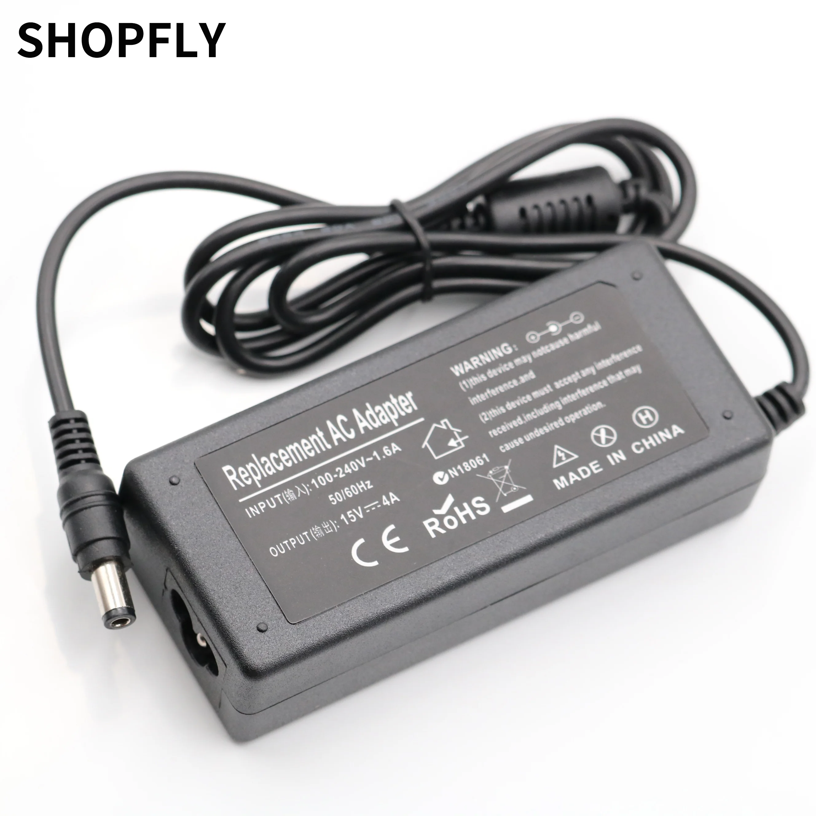 

Toshiba 15V 4A 6.3Ч3.0mm Laptop Power Adapter Charger AC 100V-240V DC 15V 4A Switch power supply 60W LED adapter